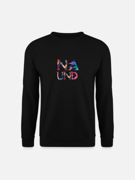 Na und,NA UND abstrakt, gut, gut so, richtig, na, - Unisex Pullover - Schwarz