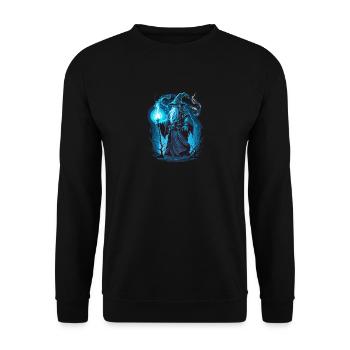 Zauberer - Unisex Pullover - Schwarz - Vorne - Alina (178cm) & Michal (187cm)