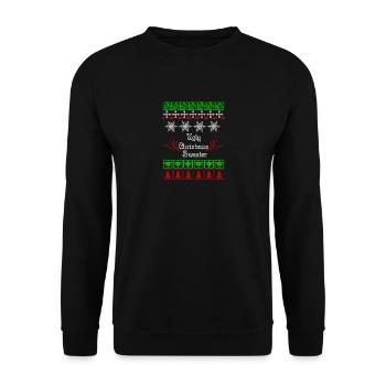 Vilain Noël Joyeux Noël cadeau de Noël - Sweat-shirt Unisexe - noir - Devant - Alina (178cm) & Michal (187cm)