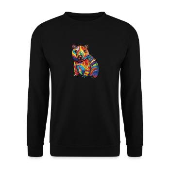 Australia - Wombat - Unisex Sweatshirt - black - Front - Alina (178cm) & Michal (187cm)