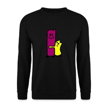 Embrace - Unisex Sweatshirt - black - Front - Alina (178cm) & Michal (187cm)