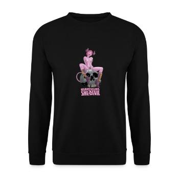 She-Devil 3 - Unisex Pullover - Schwarz - Vorne - Alina (178cm) & Michal (187cm)