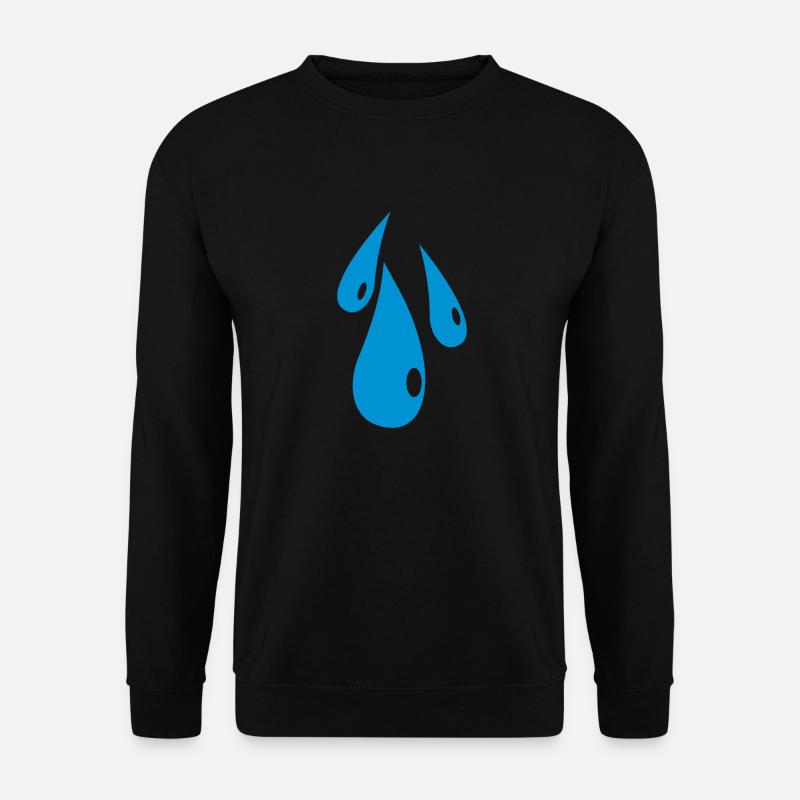 Tropfen-3 - Unisex Pullover - Schwarz