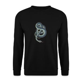 Serpent - Sweat-shirt Unisexe - noir - Devant - Alina (178cm) & Michal (187cm)