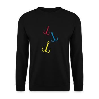 angel_haekchen_f3 - Sweat-shirt Unisexe - noir - Devant - Alina (178cm) & Michal (187cm)