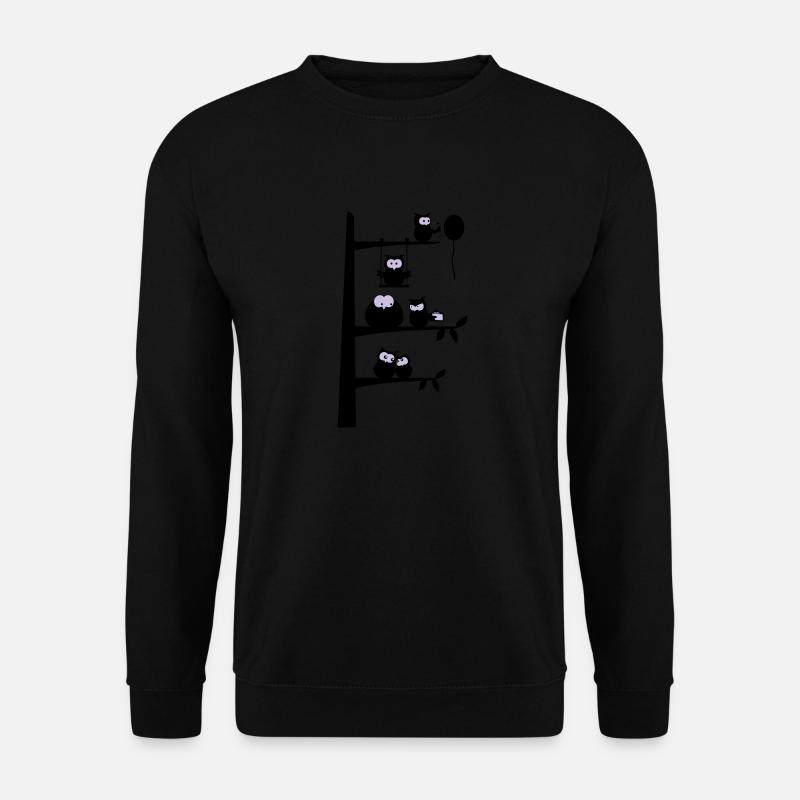 many owls - Unisex Sweatshirt - black