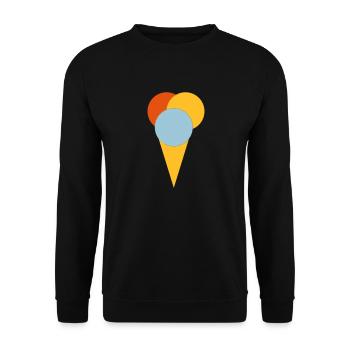 Ice cream - Unisex Sweatshirt - black - Front - Alina (178cm) & Michal (187cm)