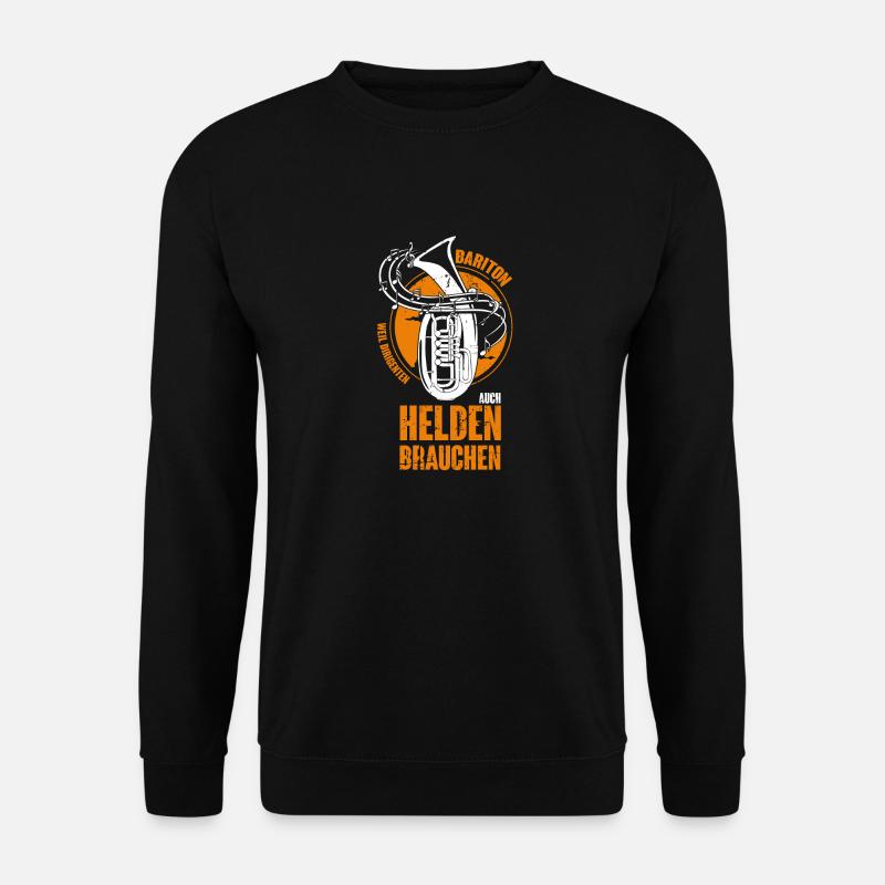 Bariton Musiker Blasmusiker Baritonist Blaskapelle - Unisex Pullover - Schwarz