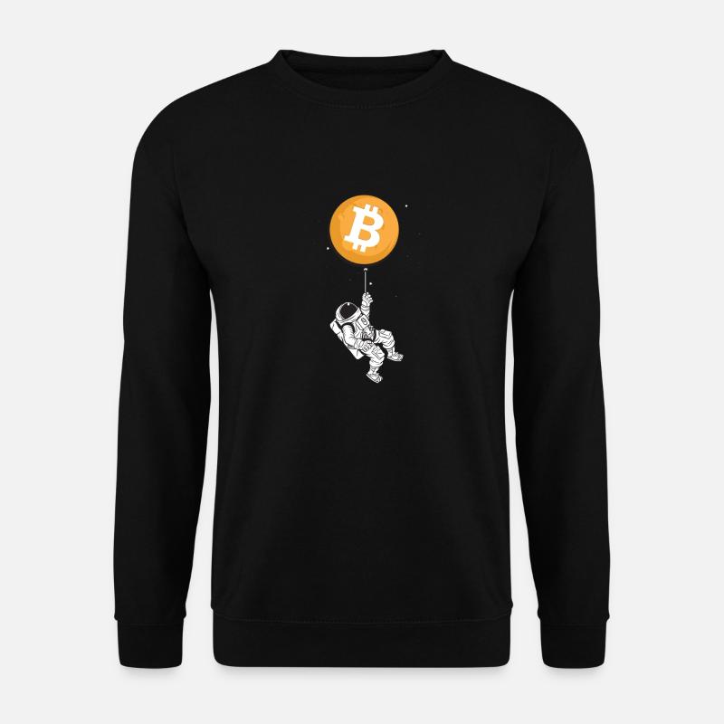 Astronaut Bitcoin - Unisex Sweatshirt - black