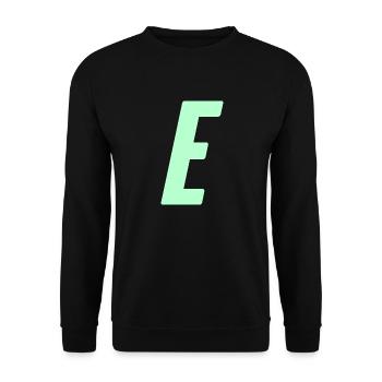 E - Unisex Pullover - Schwarz - Vorne - Alina (178cm) & Michal (187cm)