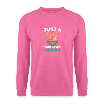 Nur Ein Mädchen Das Ramen K-Pop Liebt - Unisex Pullover - Pink - Vorne