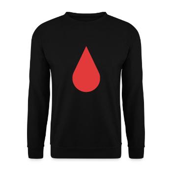 la goutte - Sweat-shirt Unisexe - noir - Devant - Alina (178cm) & Michal (187cm)