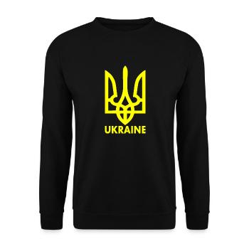 Ukraine - Unisex Sweatshirt - black - Front - Alina (178cm) & Michal (187cm)