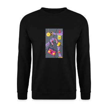 Parti - Sweat-shirt Unisexe - noir - Devant - Alina (178cm) & Michal (187cm)