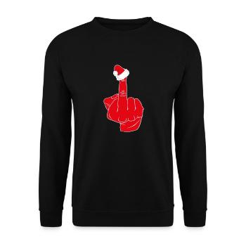 Christmas hypocrisy - Unisex Sweatshirt - black - Front - Alina (178cm) & Michal (187cm)