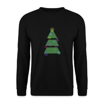 Weihnachten - Unisex Pullover - Schwarz - Vorne - Alina (178cm) & Michal (187cm)