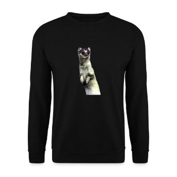 ermine - Unisex Sweatshirt - black - Front - Alina (178cm) & Michal (187cm)