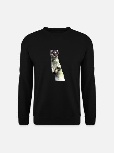 Hermelin - Unisex Pullover - Schwarz