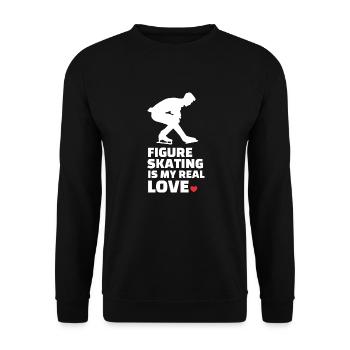 Eiskunstlauf - Unisex Pullover - Schwarz - Vorne - Alina (178cm) & Michal (187cm)