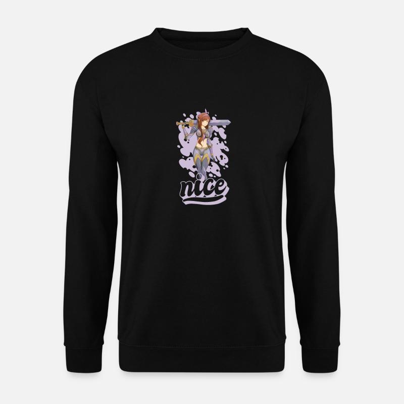 Nice Anime Warrior - Unisex Sweatshirt - black