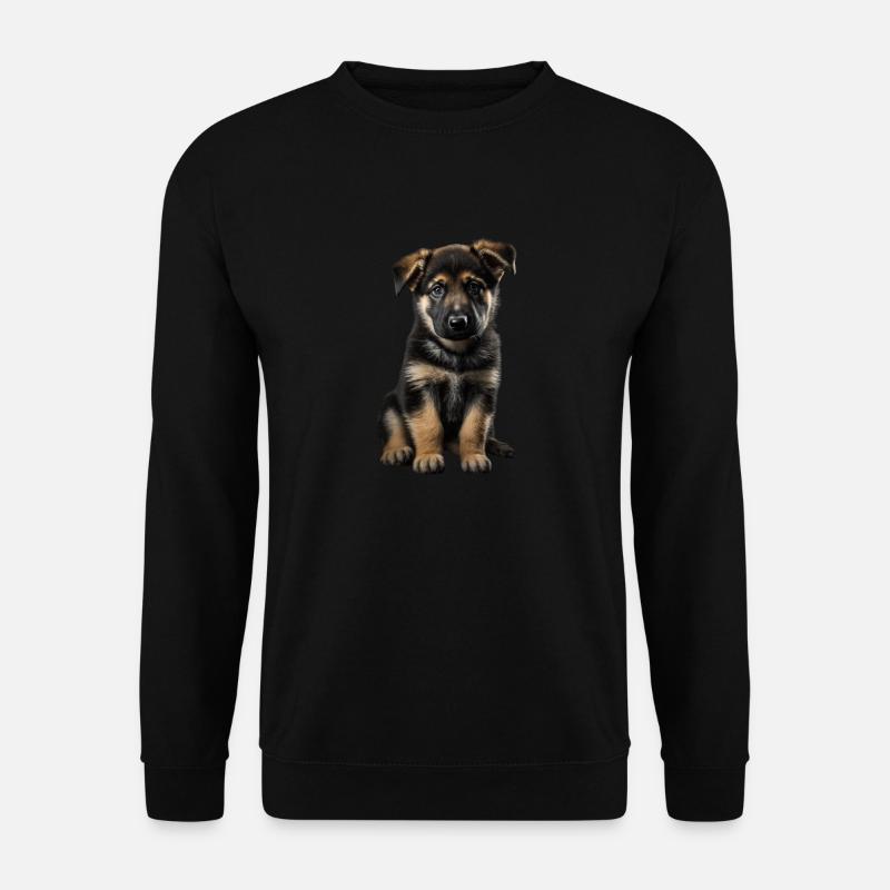 Deutscher Schäferhund Welpe - Unisex Pullover - Schwarz