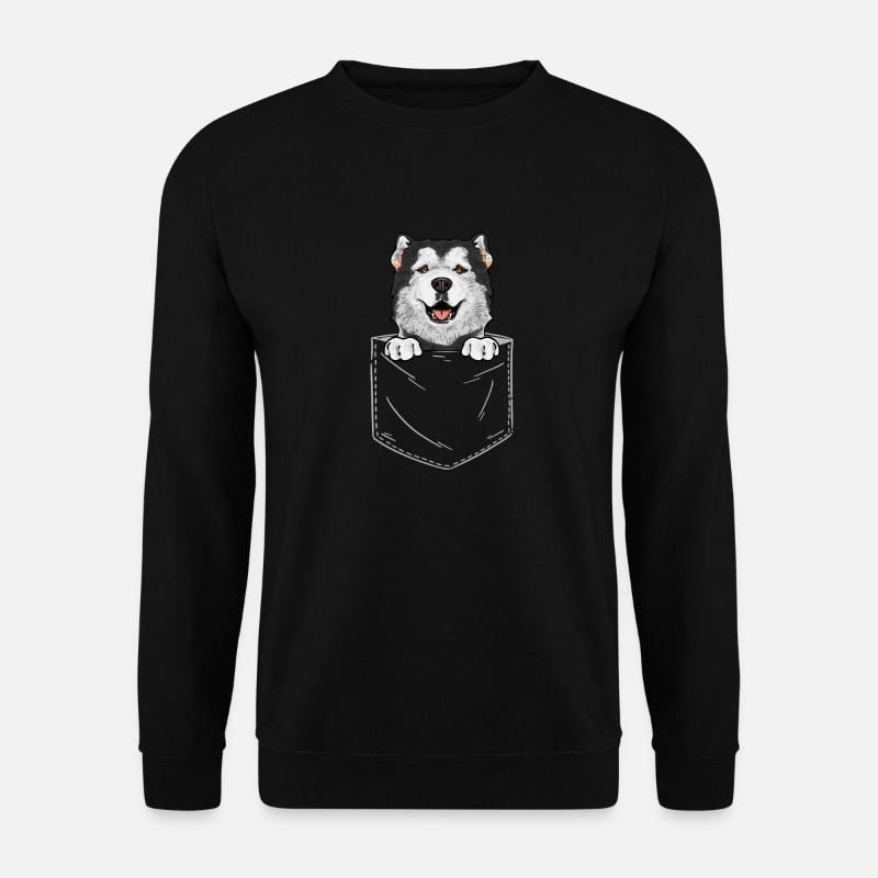 Alaskan Malamute Hund - Unisex Pullover - Schwarz