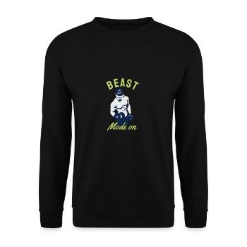 Nouveau design Beast - Mode ON - Sweat-shirt Unisexe - noir - Devant - Alina (178cm) & Michal (187cm)