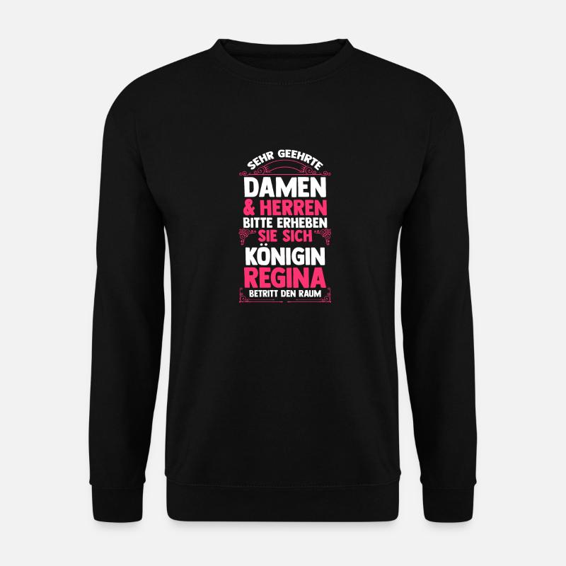 Vorname Regina - Unisex Pullover - Schwarz