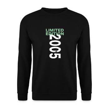 Limited Edition 2005 18. Geburtstag Geschenk - Unisex Pullover - Schwarz - Vorne - Alina (178cm) & Michal (187cm)