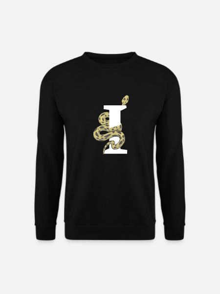 Letter i snake - Unisex Sweatshirt - black