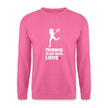 J’adore le tennis - Sweat-shirt Unisexe - rose - Devant