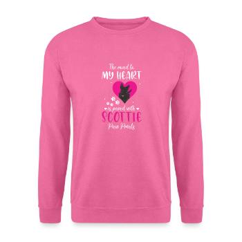Scottish Terrier Scottie Hund - Unisex Pullover - Pink - Vorne