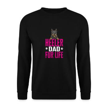 Australian Cattle Dog Red Blue Heeler - Unisex Sweatshirt - black - Front - Alina (178cm) & Michal (187cm)
