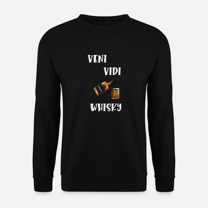 Veni Vidi Whisky - Unisex Pullover - Schwarz