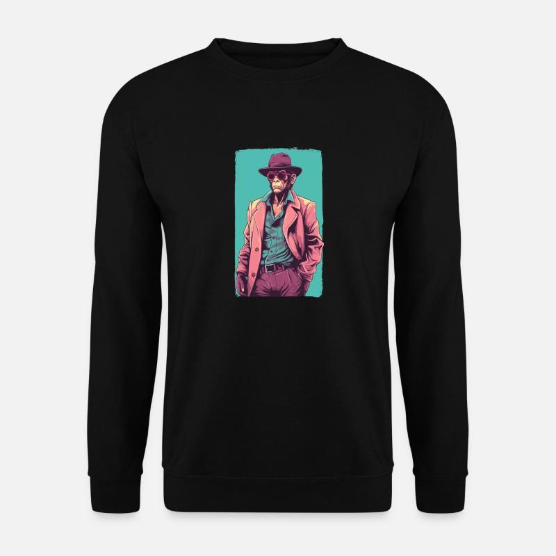 Singe de la mode - Sweat-shirt Unisexe - noir