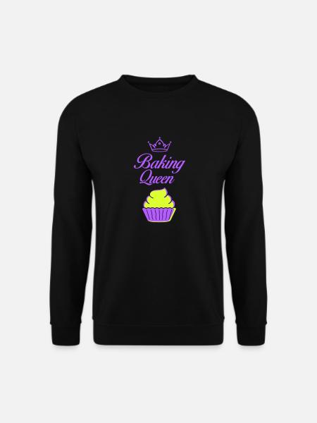 baking queen - Unisex Pullover - Schwarz