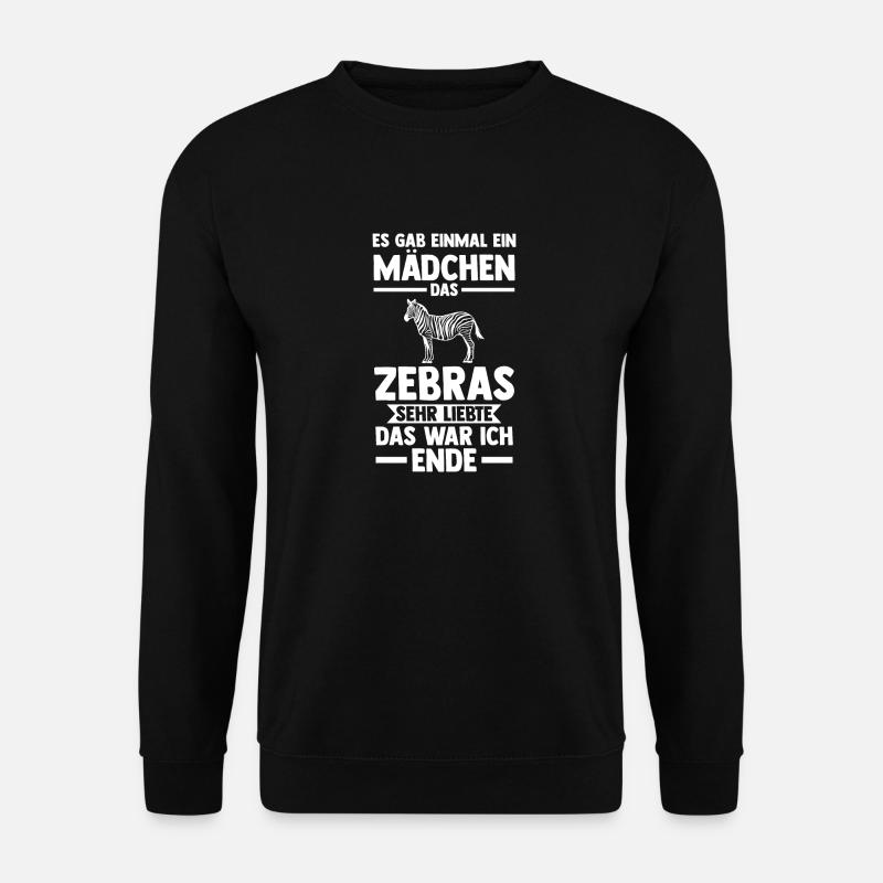 Zebra - Unisex Pullover - Schwarz