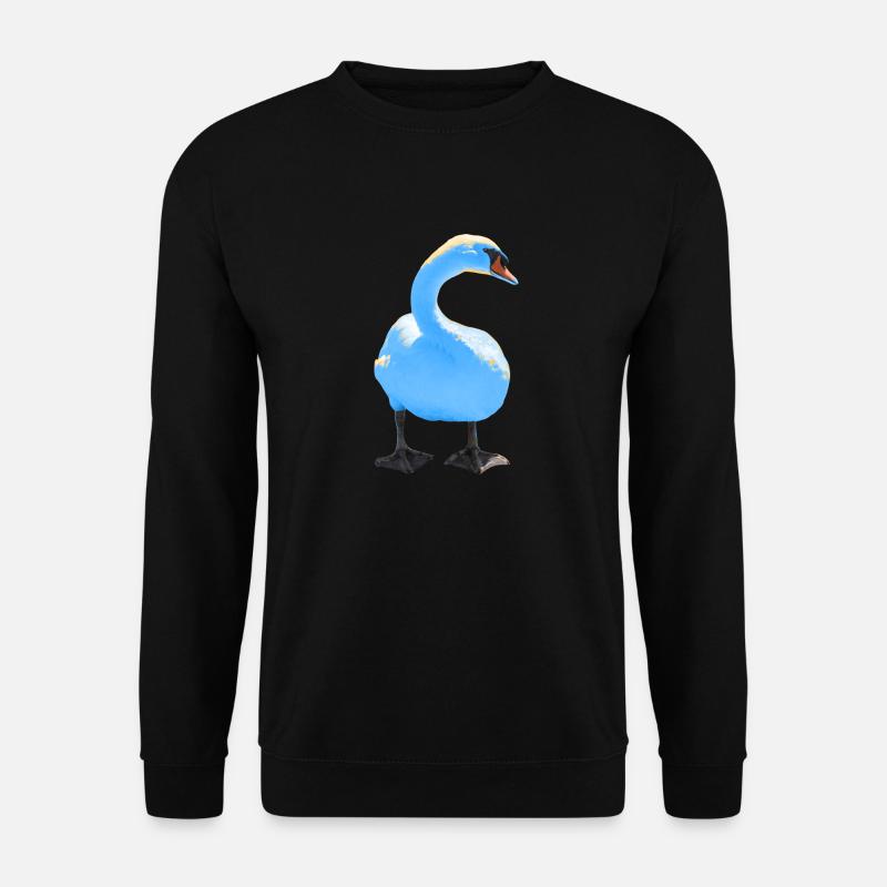 Schwan - Unisex Pullover - Schwarz