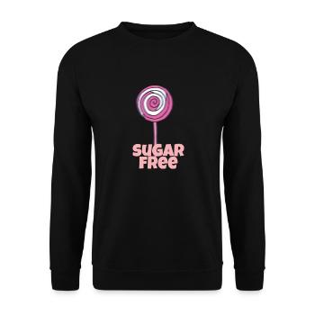 Sucette sans sucre - Sweat-shirt Unisexe - noir - Devant - Alina (178cm) & Michal (187cm)