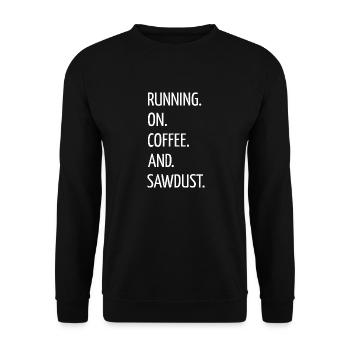 the carpenters hearbeat carpentry carpenter - Unisex Pullover - Schwarz - Vorne - Alina (178cm) & Michal (187cm)