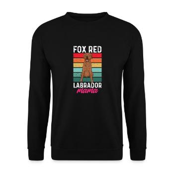 Foxred Labrador Fox Red Labrador Retriever - Unisex Sweatshirt - black - Front - Alina (178cm) & Michal (187cm)