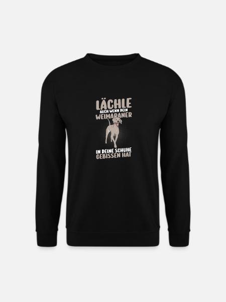 Hund Weimaraner - Unisex Pullover - Schwarz