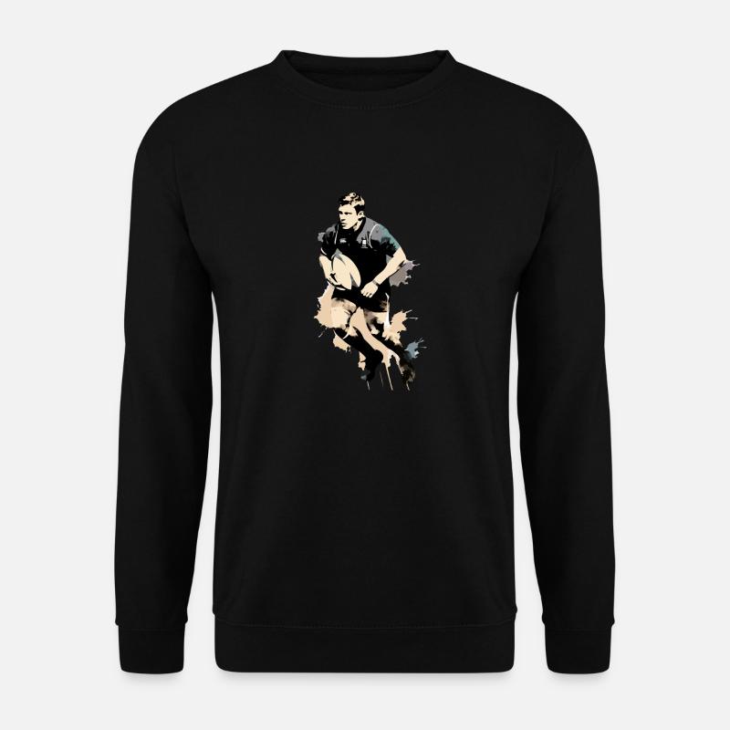 Nico, der Rugbyspieler - Unisex Pullover - Schwarz