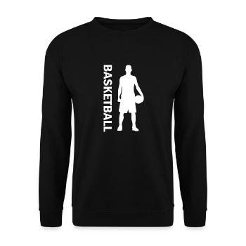 Basketball - Unisex Sweatshirt - black - Front - Alina (178cm) & Michal (187cm)