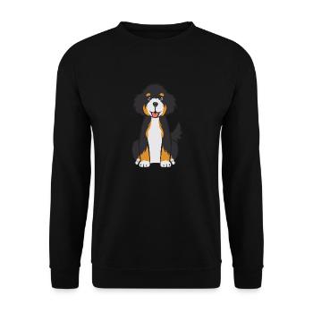 Bernedoodle Dog - Unisex Sweatshirt - black - Front - Alina (178cm) & Michal (187cm)