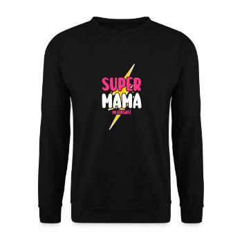 Mom Mother's Day Mom - Unisex Sweatshirt - black - Front - Alina (178cm) & Michal (187cm)