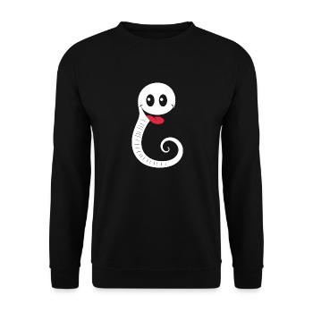 Regenwurm - Unisex Pullover - Schwarz - Vorne - Alina (178cm) & Michal (187cm)