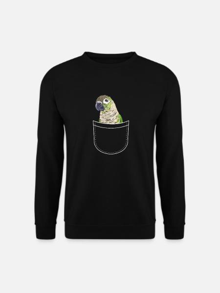 Molinasittich Papagei Vogel Sittich - Unisex Pullover - Schwarz