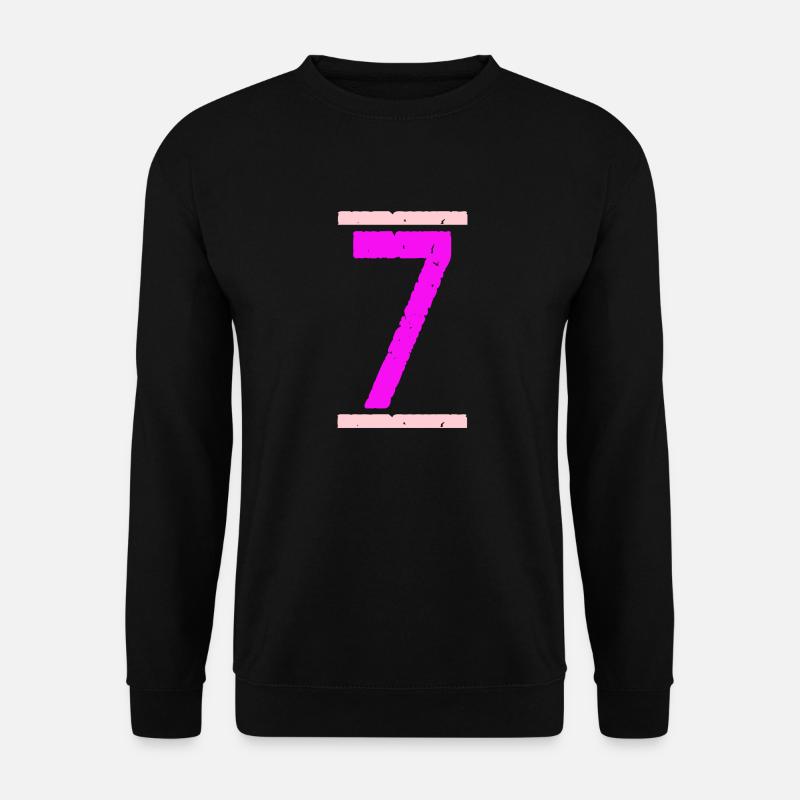 Seven - Unisex Sweatshirt - black