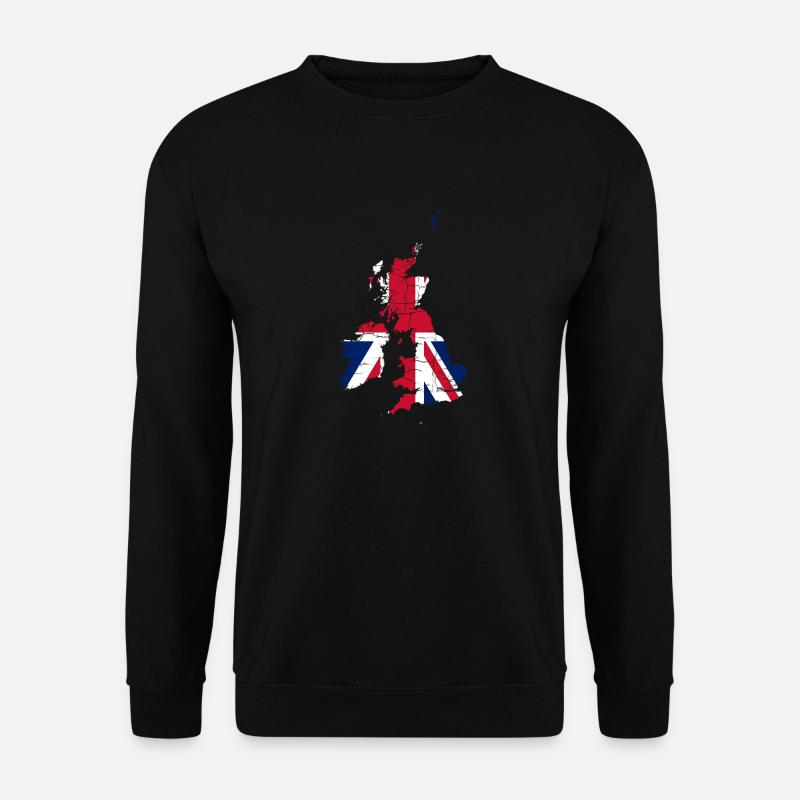 Royaume-Uni Drapeau Paysage Angleterre - Sweat-shirt Unisexe - noir